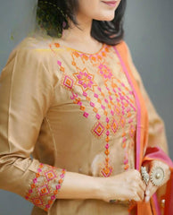 Timeless Craftsmanship Kurta Pant With Dupatta Set