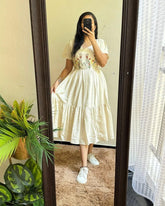 Vintage Bloom Cotton Dress