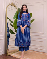 Indigo Dreams Kurta Pant With Dupatta Set