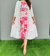 Cotton Slub Casual Sciffili Long Shrug Dress