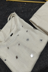 white co-ord set, cotton co-ord set, suitkari