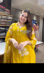 Floral Anarkali Dupatta Set