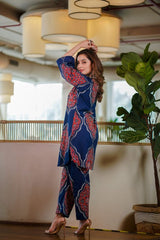 Indigo Blue Cotton Co-Ord Set