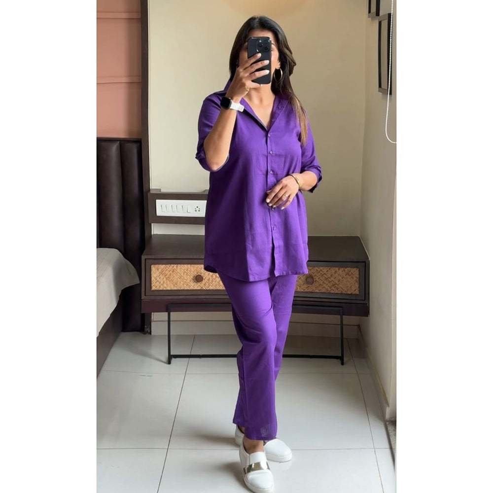 Suitkari, Co ord set, Purple Co ord set