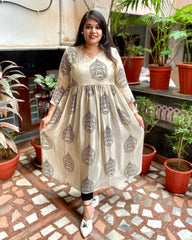 Peaceful Charm Cotton Dress