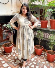 Peaceful Charm Cotton Dress