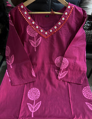 Magenta Charm Floral Print Set