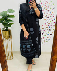 Suitkari, Black kurta set, Office wear