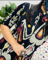 Black Printed Cotton Co-Ord Set