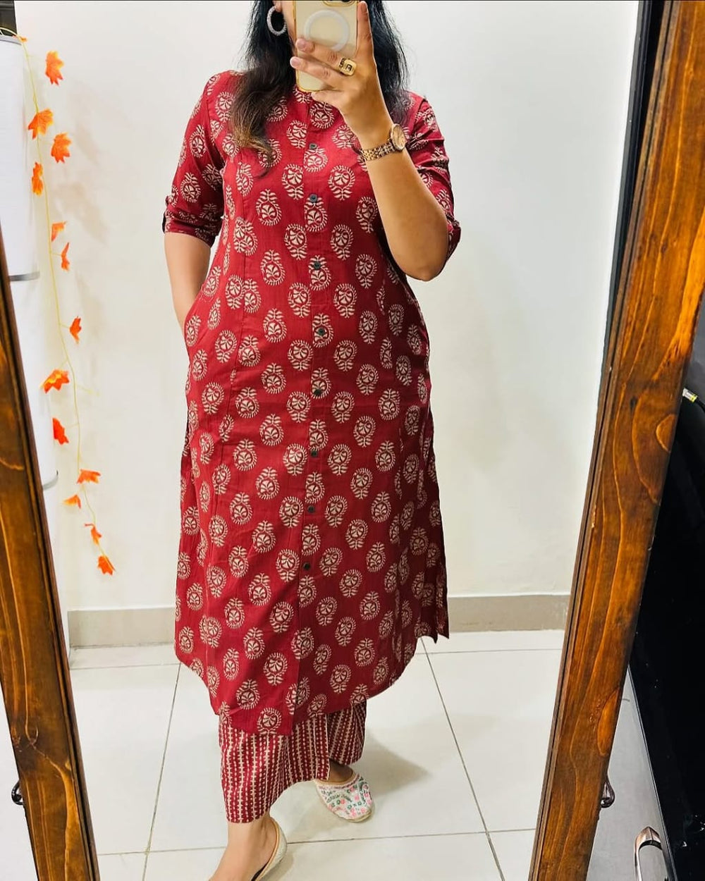 Suitkari, Jaipuri Print, Cotton Co-Ord set