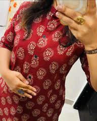 Suitkari, Jaipuri Print, Cotton Co-Ord set