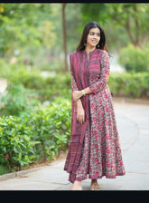 Rosewood Elegance Anarkali Set