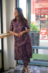 Premium Floral Fine cotton kurti Pant set