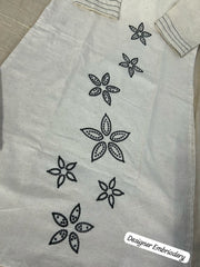 Ivory Bloom Embroidered Kurta Set