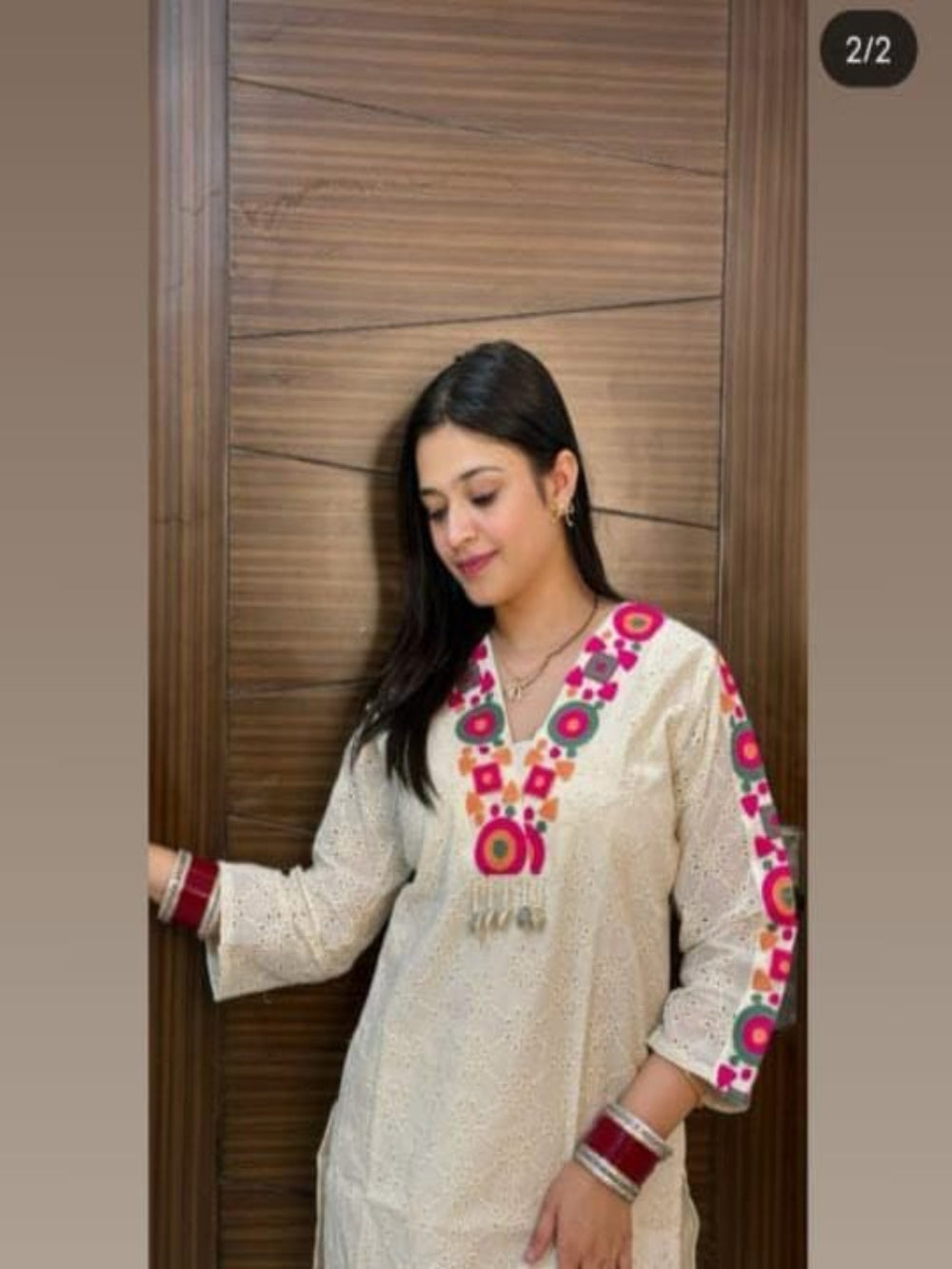 cotton co-ord set, embroidery co-ord set, suitkari