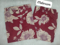 maroon kurta set, cotton kurta set, suitkari