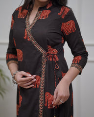 Beautiful Black Traditional Kurta Sets With Dupatta