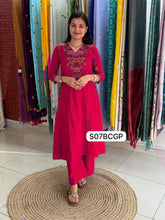 Pink Kurta set, long kurta set, suitkari
