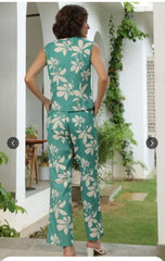 Beautiful Mint Green Cotton Co-Ord Set