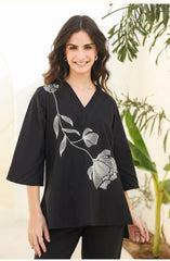 Beautiful Black Cotton Co-Ord Set