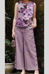 Lavender co-ord set, cotton co-ord set, suitkari