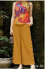 Yellow co-ord set, cotton co-ord set, suitkari