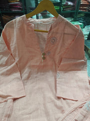 Beautiful Cotton Peach Co-Ord Set