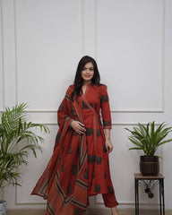 Beautiful Red Traditional Kurta Sets With A Contemporary Touch