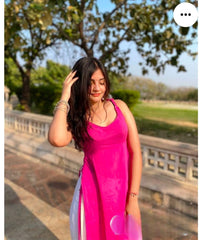 Pink Elegant Ombre Kurta & Pant Set