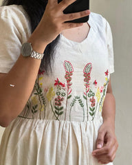 Vintage Bloom Cotton Dress