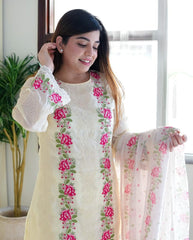 Designer Embroidered Dupatta Set for Women