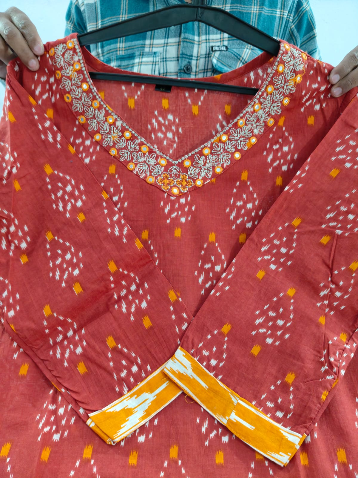 Ruby Red Heritage Kurta Pant Set With Dupatta