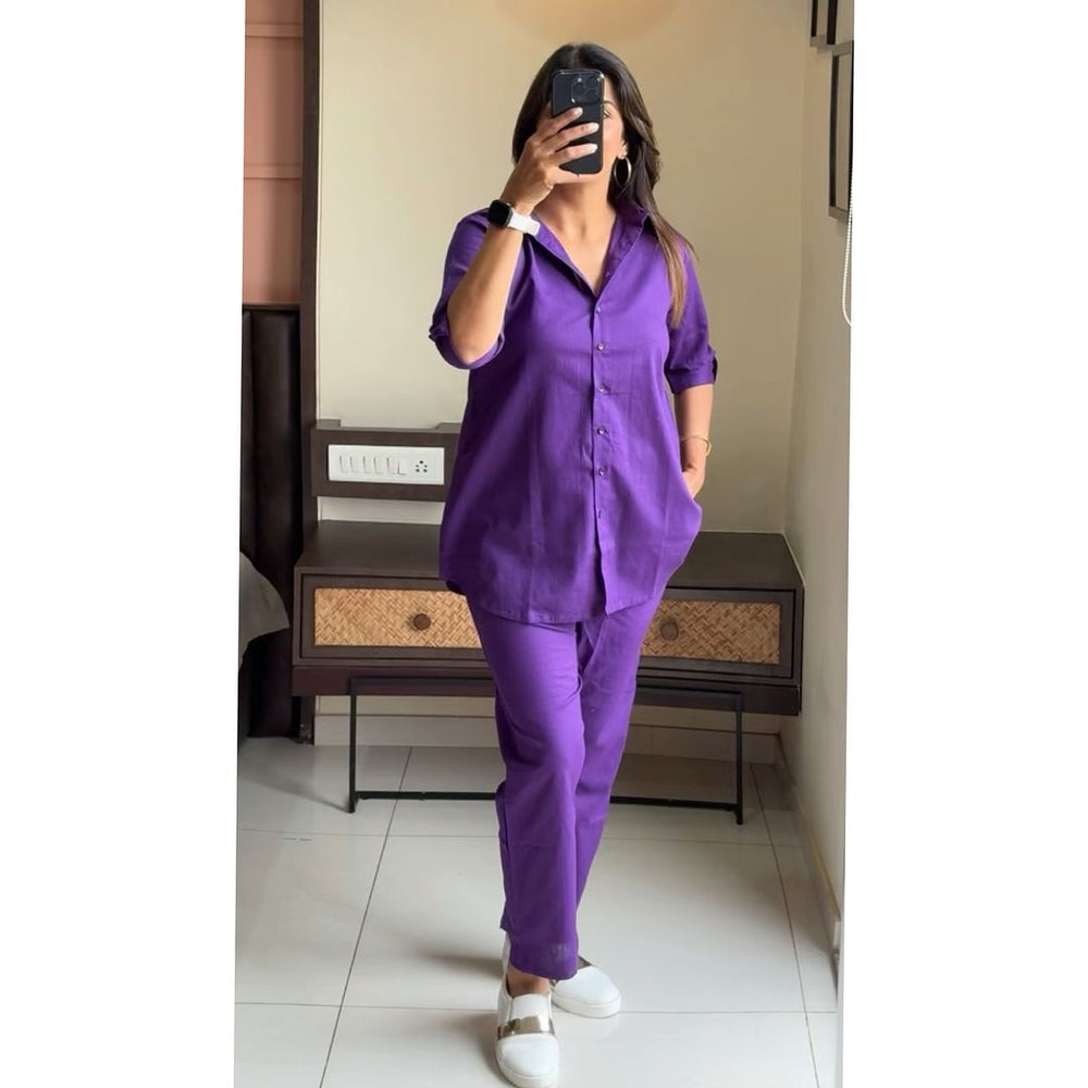 Suitkari, Co ord set, Purple Co  ord set