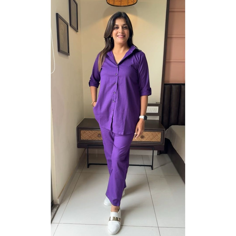 Suitkari, Co ord set, Purple Co  ord set