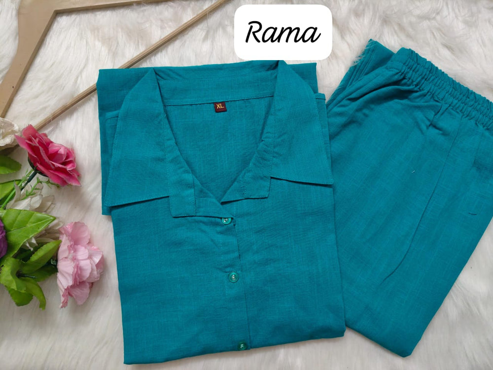Suitkari, Co ord set, blue co ord set, shirts