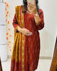 Cotton dupatta set, kurta,pant with dupatta, suitkari