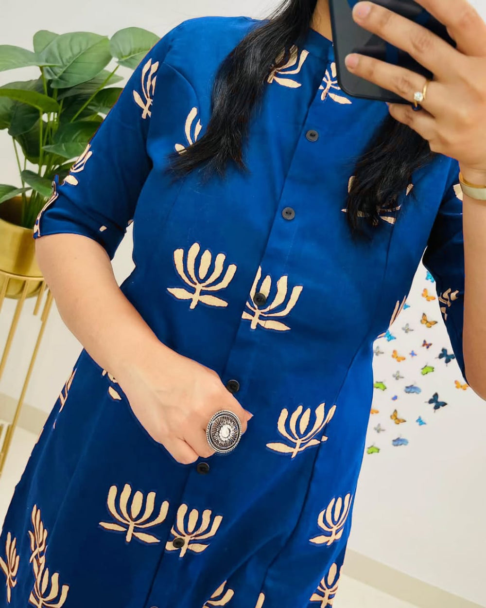 Blue co-ord set, Cotton co-ord set , Suitkari