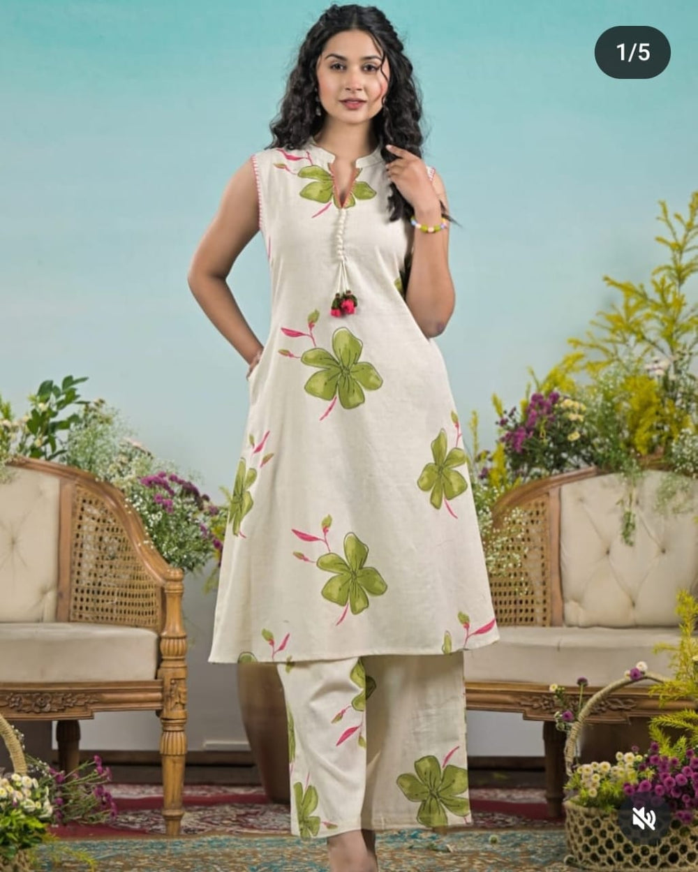 white kurta set, cotton kurta pant set, suitkari