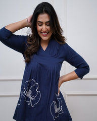 cotton co-ord set, blue co-ord set, suitkari