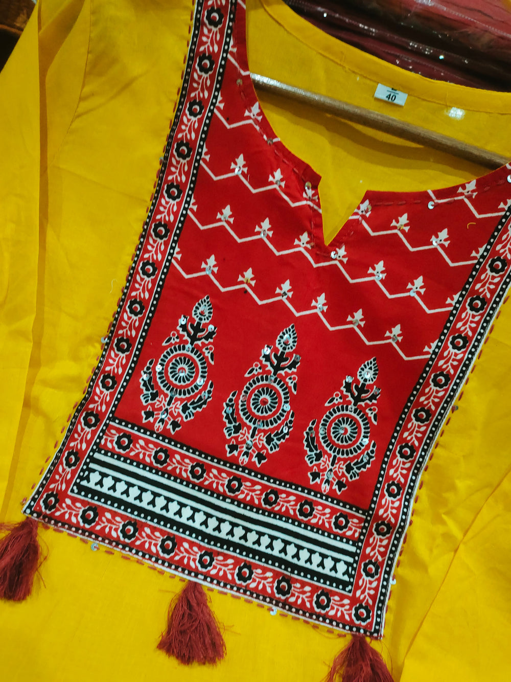 Yellow dupatta set, cotton dupatta set, suitkari