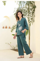 Blue Kurta Set, Cotton Kurta Set, Suitkari