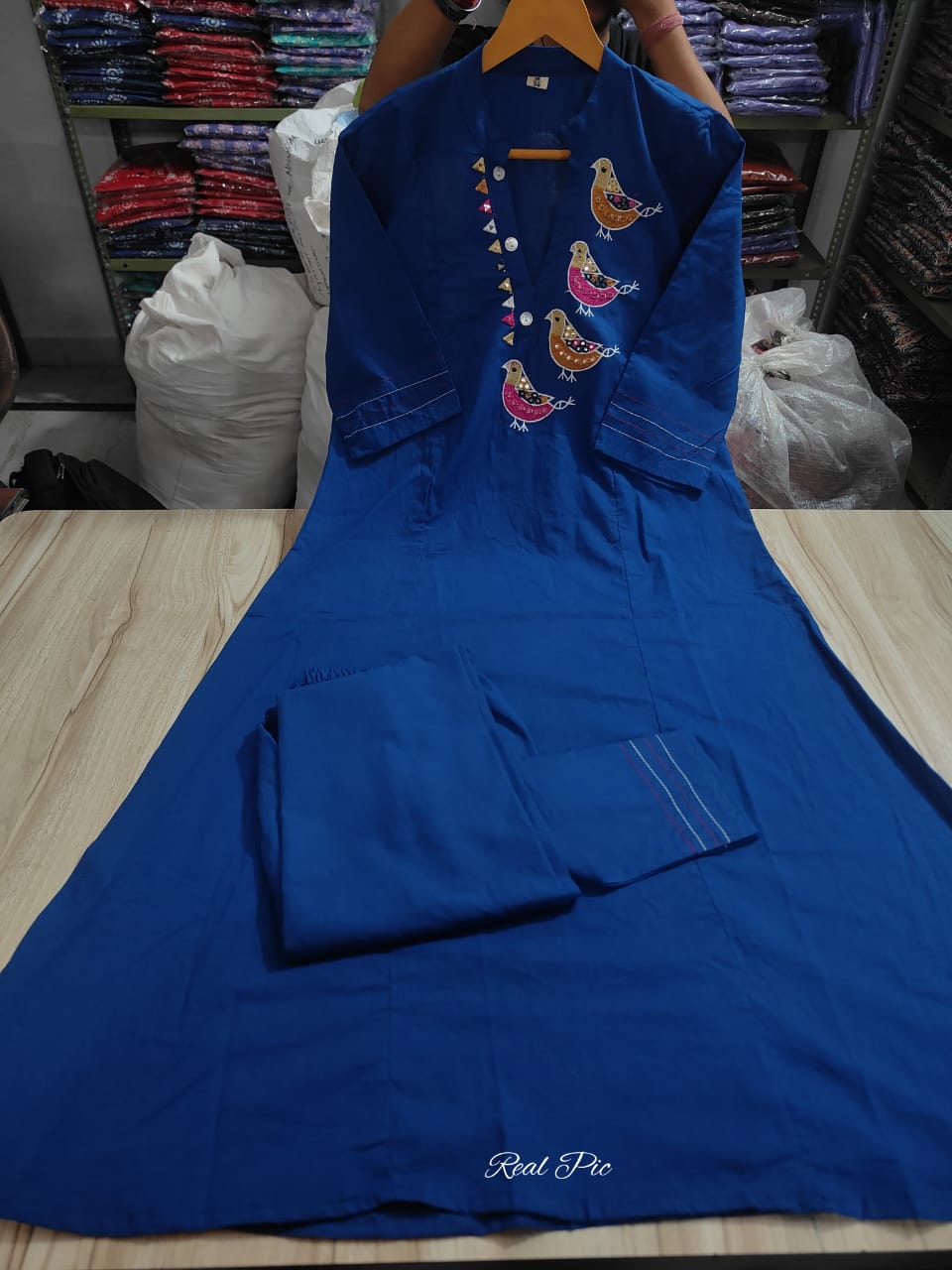 Navy Blue co-ord set, cotton co-ord set, suitkari