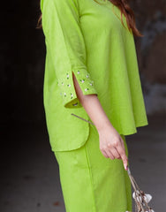 Beautiful Cotton Green Co-Ord Set