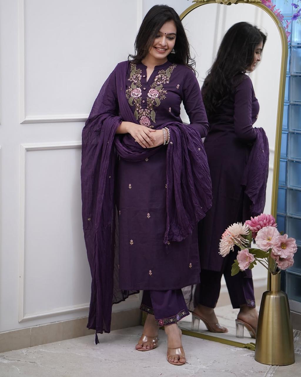 Pure Cotton Elegance Embroidery Set