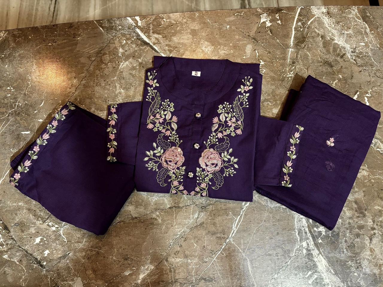 Pure Cotton Elegance Embroidery Set
