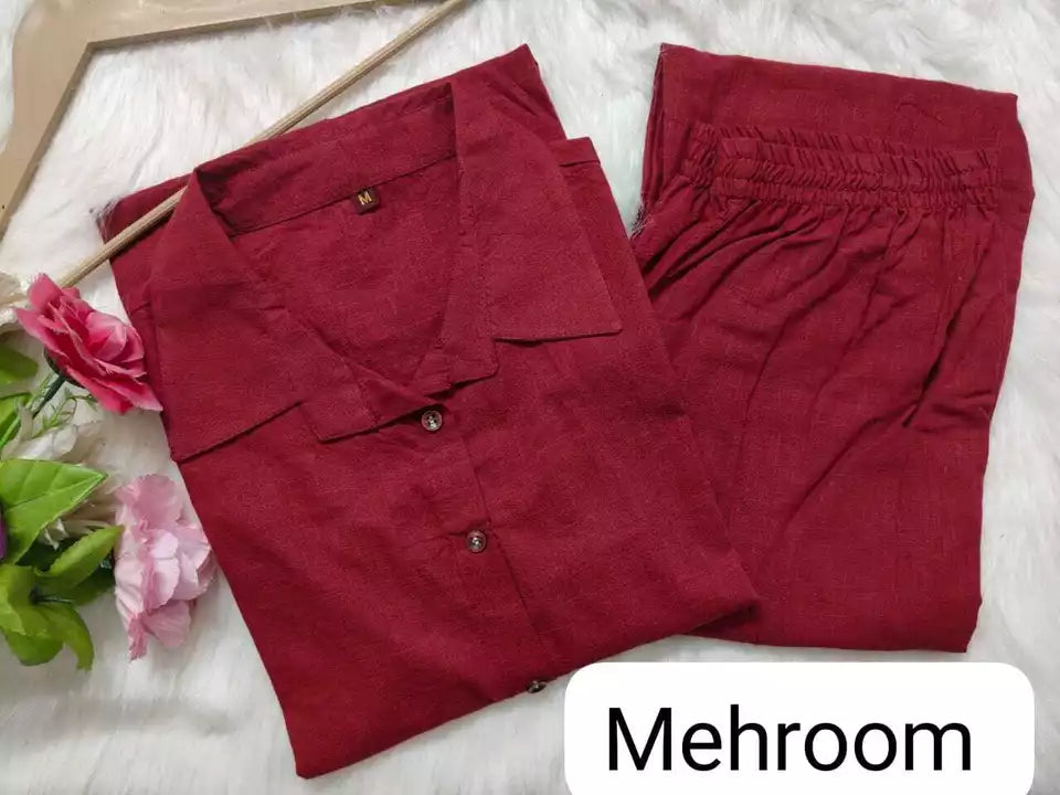 Suitkari, Maroon co ord set, Co ord set